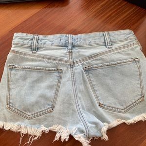 Free people denim shorts